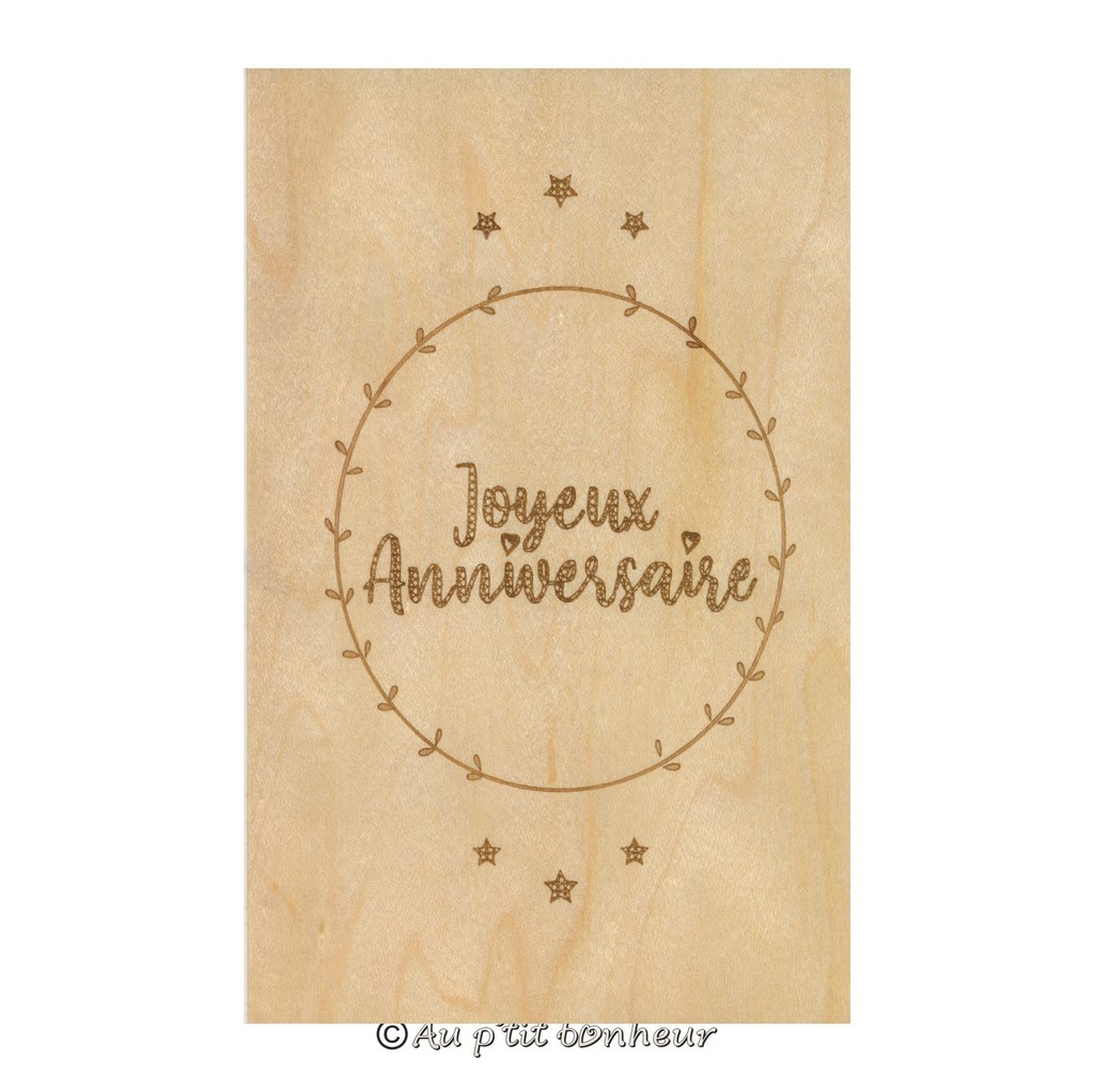 carte postale joyeux anniversaire