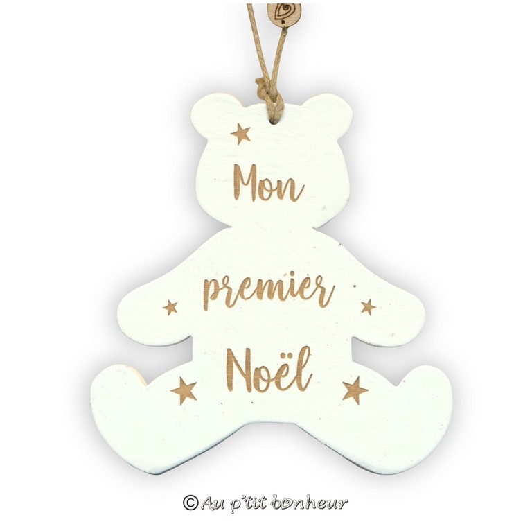 décoration de Noël coeur en bois