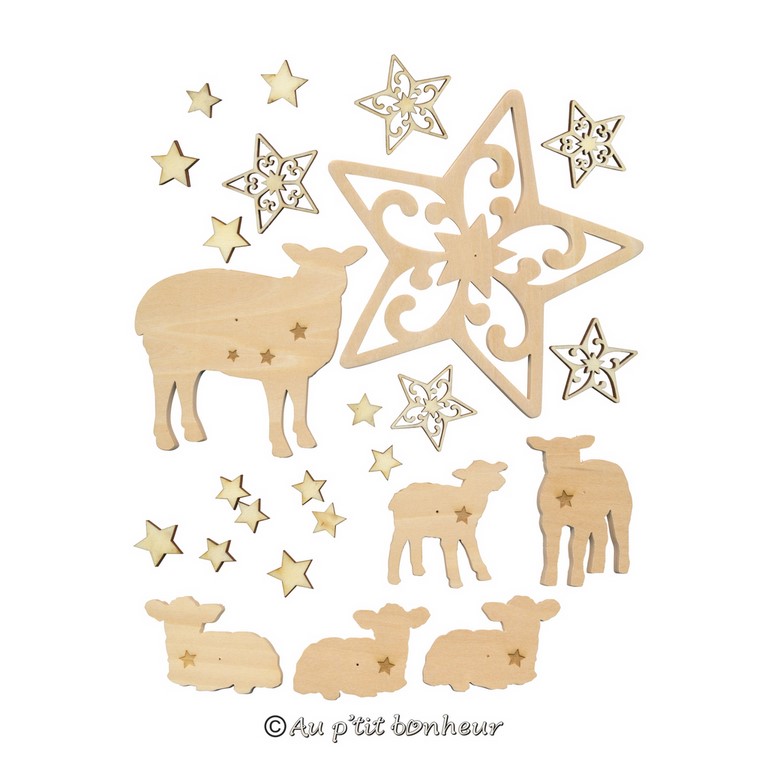 couronne Noël laine moutons Domitille Langot Au p'tit Bonheur Marie Claire Idées sujets bois couronne Noël laine moutons Domitille Langot Au p'tit Bonheur Marie Claire Idées sujets bois