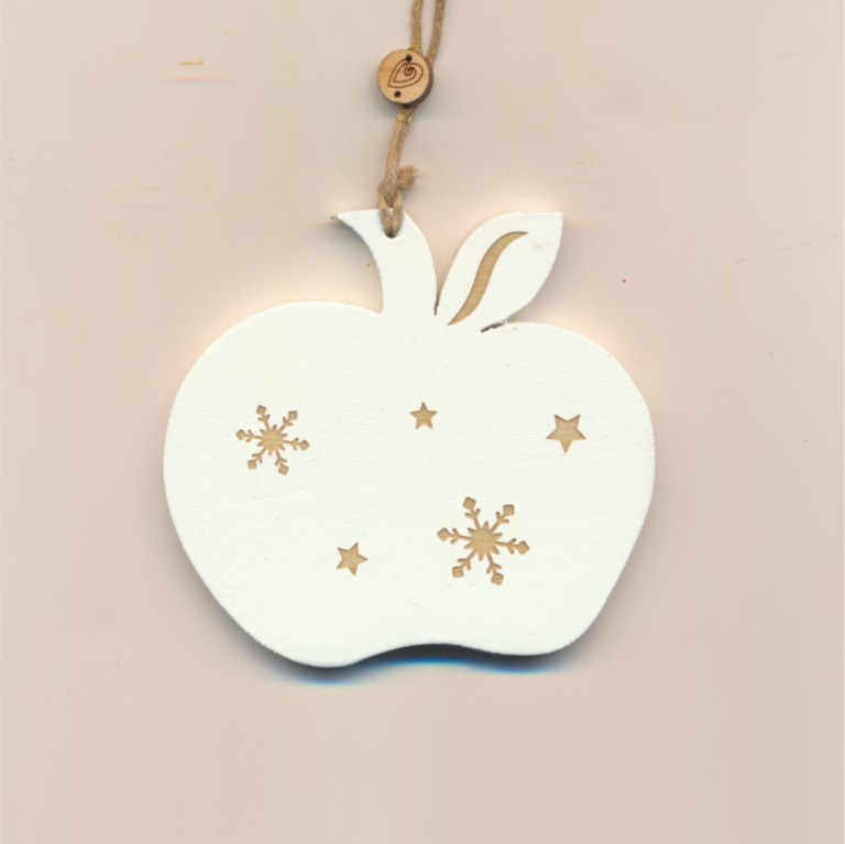 flocon blanc pour sapin de noel