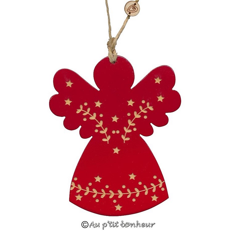 Déco de Noël ange rouge SU372