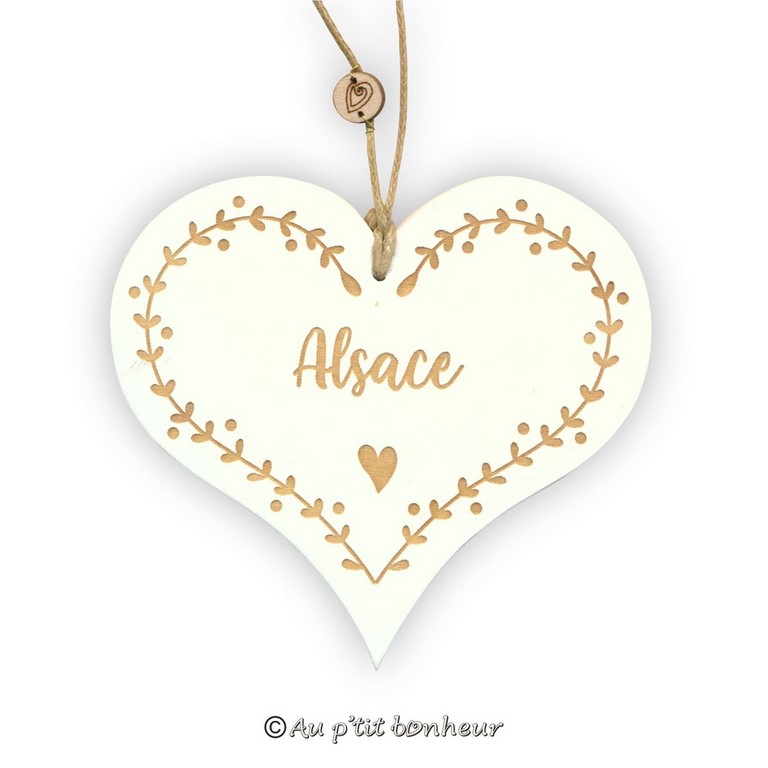 coeur alsace blanc décoration bois blanc alsace coeur
