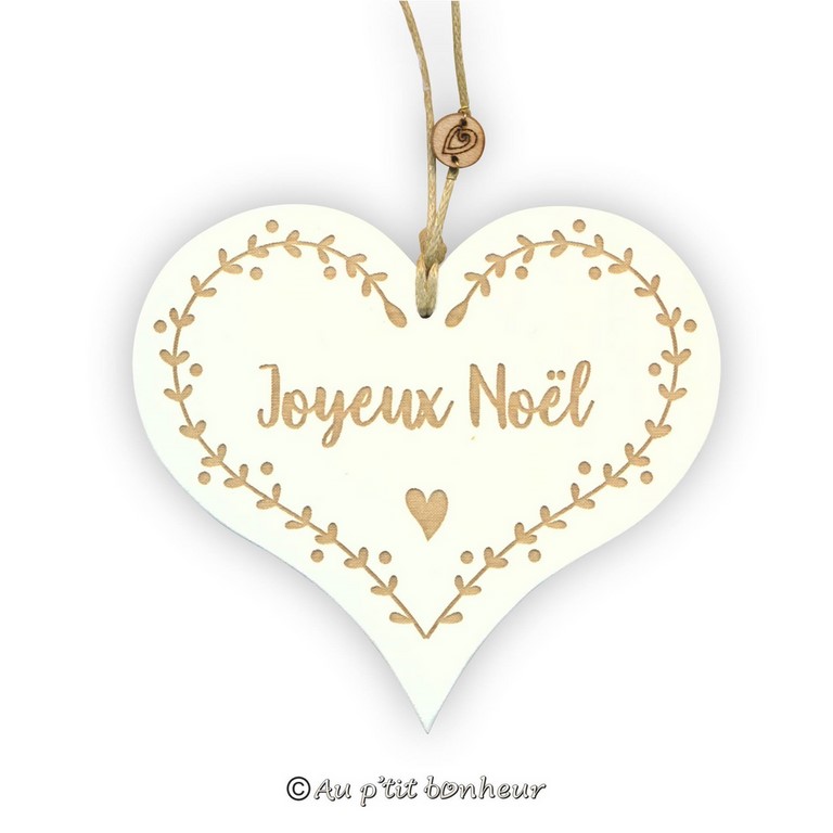 coeur joyeux noel blanc