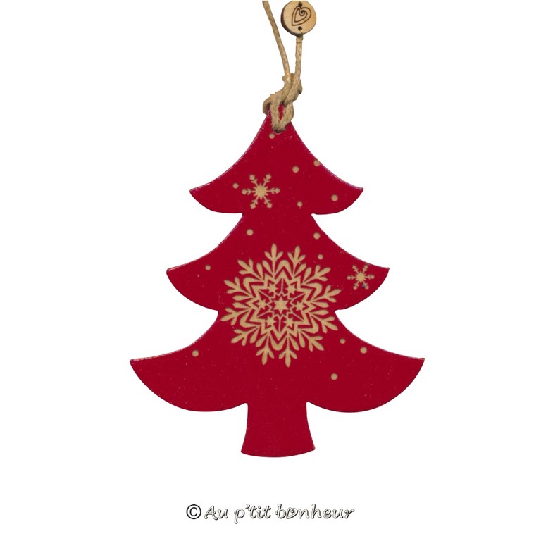décoration de Noël sapin en bois