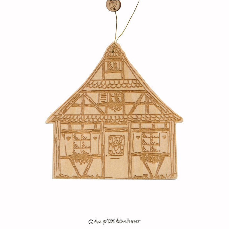 suspension maison alsacienne bois fabrication artisanale