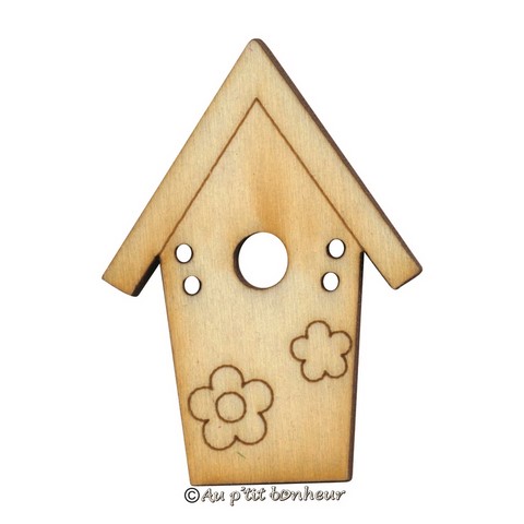 Bouton bois cabane à peindre