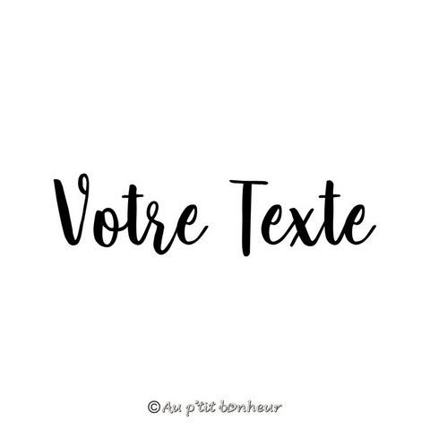Tampon texte personnalisable