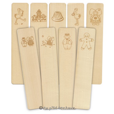 marque page bois motifs Alsace fabrication artisanale