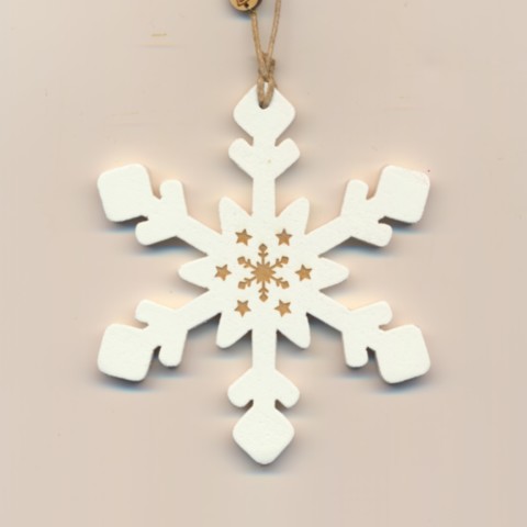 flocon blanc pour sapin de noel