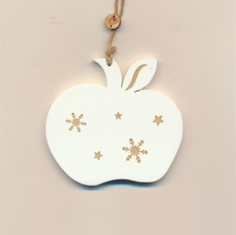 flocon blanc pour sapin de noel
